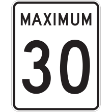 panneau maximum 30