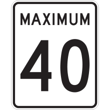 panneau maximum 40